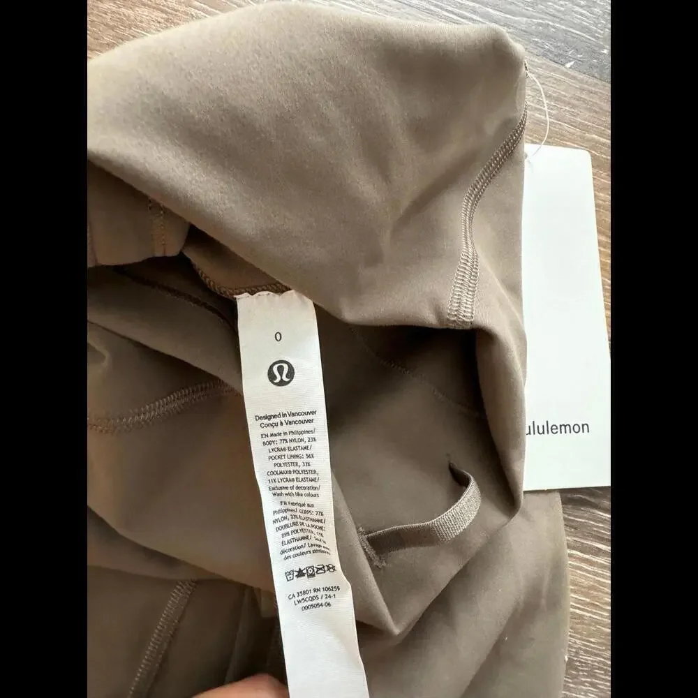 Lululemon Wunder Train High Rise 25” Nomad Size 0 NWT